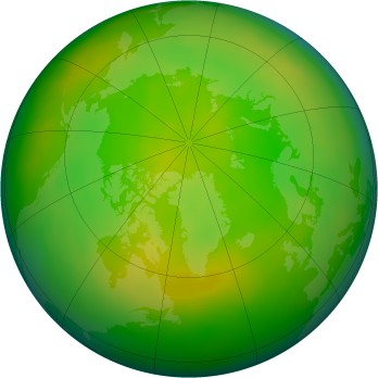 Arctic ozone map for 2013-06